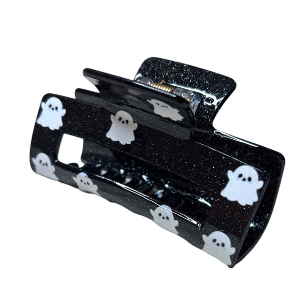 Halloween Ghost Glitter Hair Clip - Picture 2 of 4